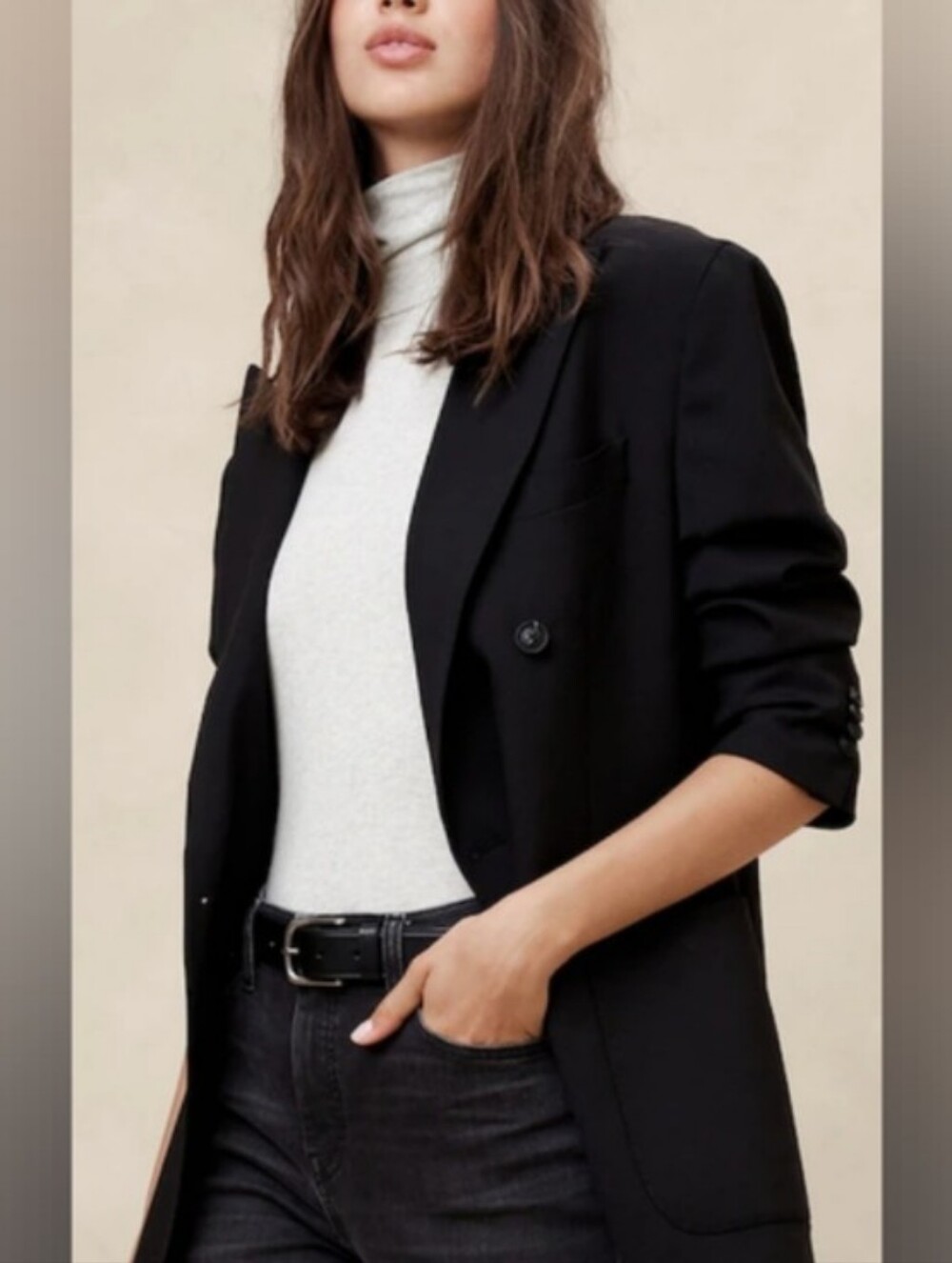 Banana Republic Timeless Turtleneck Top - Picture 3 of 6